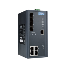 Advantech EKI-7708E-4FPI 4FE PoE and 4G SFP Managed Ethernet Switch, IEEE802.3af/at, 46~57VDC, -40~75℃
