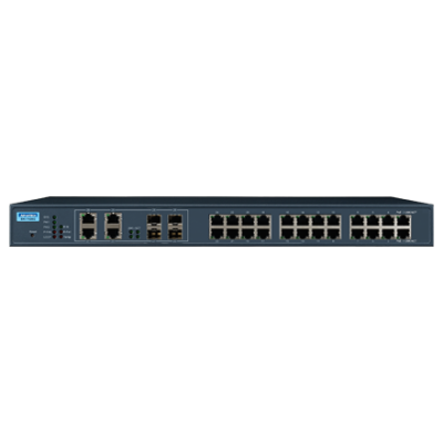 Advantech EKI-7428G-4CPI 24GE PoE and 4G Combo Managed Ethernet Switch, IEEE802.3af/at, 19