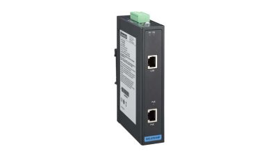 Advantech EKI-2701HP 1GE PoE Injector, IEEE802.3af/at, 24~48VDC, -40~75℃