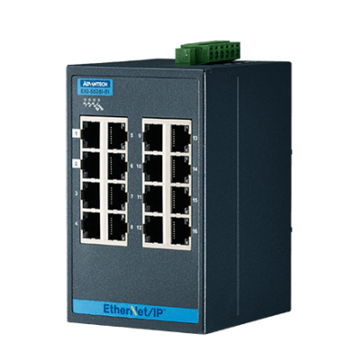 Advantech EKI-5526I-EI 16FE Managed Ethernet Switch support EtherNet/IP, -40~75℃