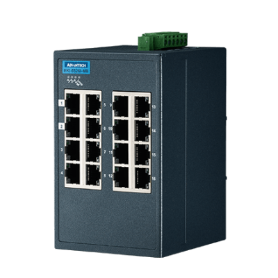 Advantech EKI-5526I-MB 16FE Managed Ethernet Switch support Modbus/TCP, -40~75℃