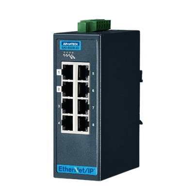 Advantech EKI-5528I-EI 8FE Managed Ethernet Switch support EtherNet/IP,-40~75℃