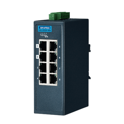 Advantech EKI-5528I-MB 8FE Managed Ethernet Switch support Modbus/TCP,-40~75℃