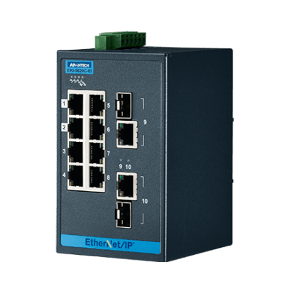 Advantech EKI-5629C-EI 8FE+2G Combo Managed Ethernet Switch support EtherNet/IP