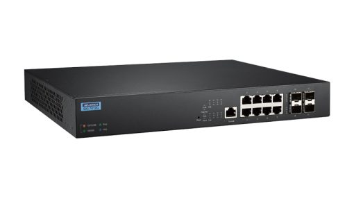 Advantech EKI-7412G-4XP 8GE+4 10G SFP L2 Managed PoE+ Switch