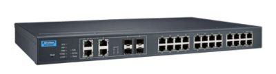 Advantech EKI-9628G-4CI 24GE+4G Combo L3 Managed Ethernet Switch, -40~75℃