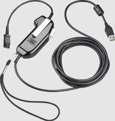 92626-12 Poly Corded USB - PTT, Secure Voice SHS 2626-12: Selectable PTT, W/ Serial Number