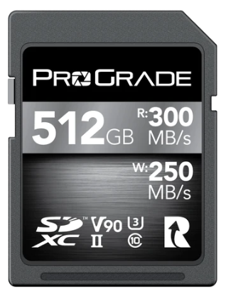 ProGrade Digital 512GB SDXC UHS-II V90 300R Memory Card