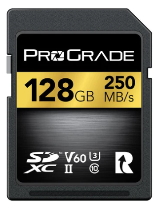 ProGrade Digital 128GB SDXC UHS-II V60 250R Memory Card