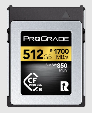 ProGrade Digital 512GB CFexpress™ 2.0 Type B Memory Card (Gold) 1700