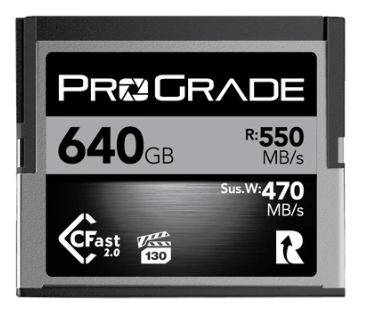 ProGrade Digital 640GB CFast™ 2.0 Cobalt Memory Card