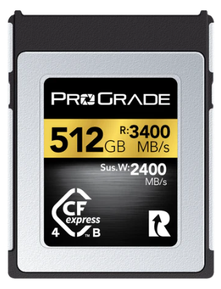ProGrade Digital 512GB CFexpress™ Type B 4.0 Memory Card (Gold)