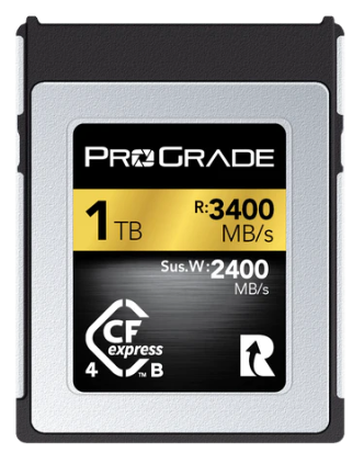 PGCFX1TBATBH ProGrade Digital 1TB CFexpress™ Type B 4.0 Memory Card (Gold)