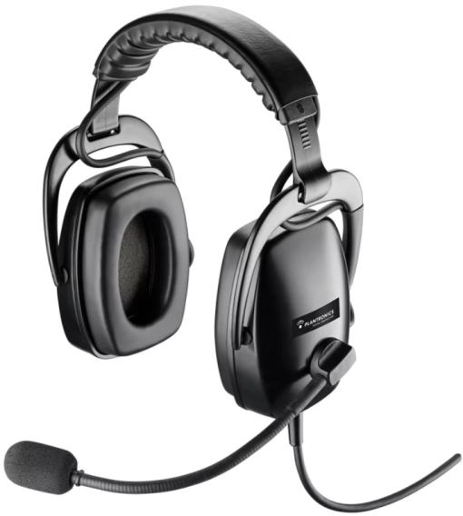 Poly Standard Ruggedized Headsets SHR 2083-01: Binaural, NC Electret Microhone, 4 Pin Quick Disconnect