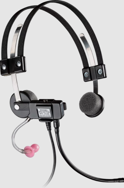 Poly MS50/T30 Aviation Headset: Ear-tip Style