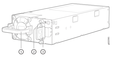 Juniper JPSU-550-C-DC-AFI EX4400 550 W DC Power Supply
