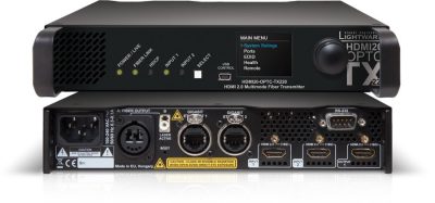 91550045 Lightware HDMI20-OPTC-TX220-Pro HDMI 2.0 Full 4K Fiber Optical Extender with Gigabit Ethernet