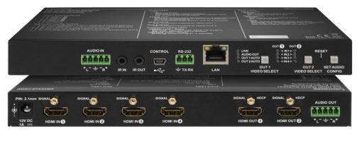 Lightware MMX4x2-HDMI 4x2 HDMI Matrix Switcher with Breakaway Analog Audio