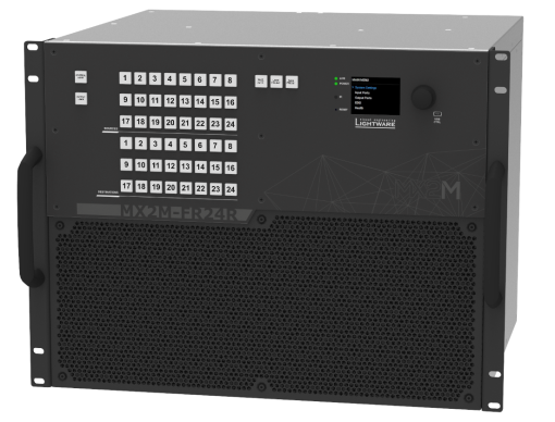 Lightware MX2M-FR24R-RFP Modular 24x24 4K Hybrid Matrix Switcher
