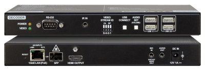 Lightware VINX-110AP-HDMI-DEC AV Over IP Scaling Multimedia Extender with USB K+M, RS-232 and IR