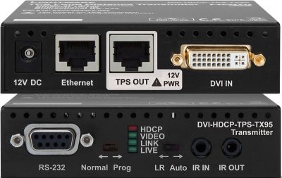 Lightware DVI-HDCP-TPS-TX95 TPS Extender for Single CATx Cable with HDCP 2.2 (Discontinued)