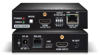 Lightware VINX-120-HDMI-ENC AV Over IP Scaling Multimedia Extender with USB K+M, RS-232 and IR