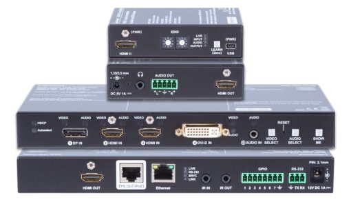 Lightware EDU-P1 Product Bundle: SW4-TPS-TX240-Plus Extender and HDMI-4K De-embedder Interface