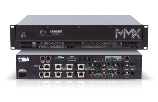 Lightware MMX8x8-HT440 HDMI and TPS Matrix Switcher with Special Audio Inputs and Multiport Control Options