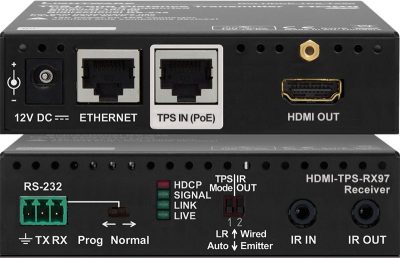 Lightware HDMI-TPS-RX97 TPS Extender for Single CATx Cable with Poe