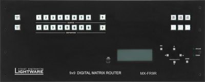 Lightware MX-FR9R 9x9 Crosspoint MX Modular Digital Router Frame