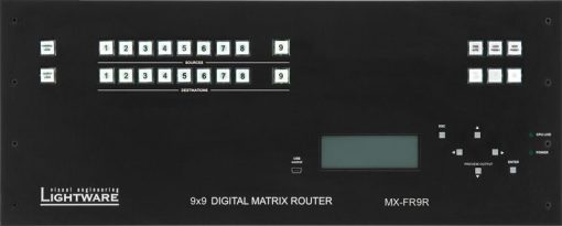 Lightware MX-FR9R 9x9 Crosspoint MX Modular Digital Router Frame