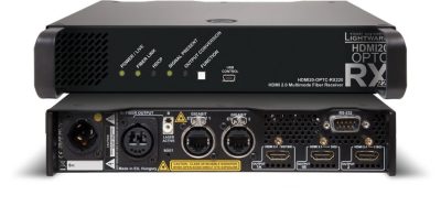 Lightware HDMI20-OPTC-RX220-PCN HDMI 2.0 Full 4K Fiber Optical Extender with Gigabit Ethernet