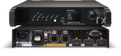 Lightware HDMI20-OPTC-TX220-NTQ HDMI 2.0 Full 4K Fiber Optical Extender with Gigabit Ethernet