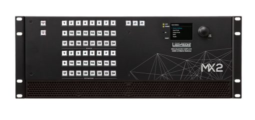 Lightware MX2-24x24-DH-12DPi-A-R Full 4K Matrix Switcher with Mixed DisplayPort and HDMI Input Ports