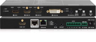 Lightware SW4-TPS-TX240 TPS (HDBaseT™) Switcher and Transmitter for DisplayPort, HDMI and DVI with Local Monitor Out