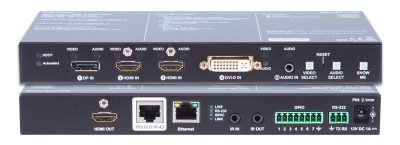 Lightware SW4-TPS-TX240-Plus TPS (HDBaseT™) Switcher and Transmitter for DisplayPort, HDMI and DVI with Local Monitor Out