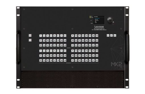 Lightware MX2-48x48-DH-48DPi-A-R Full 4K Matrix Switcher with 48x48 DisplayPort 1.2 Input and HDMI 2.0 Output Ports