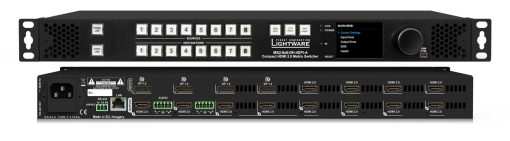 Lightware MX2-8x8-DH-4DPi-A Full 4K Matrix Switcher with Mixed DisplayPort and HDMI Input Ports