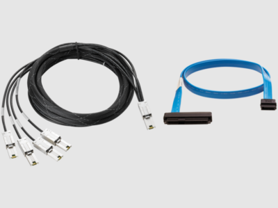 HPE StoreEver 4m External Mini‑SAS to 4x1 Mini‑SAS Cable