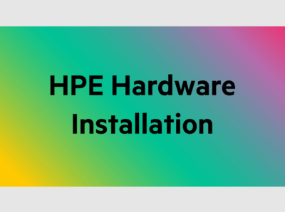 HPE Proliant DL/ML Startup Service
