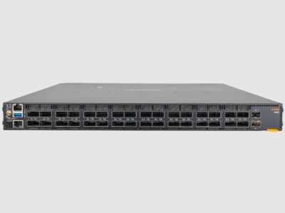 HPE Aruba Networking 9300S 32p QSFP28 100G 8p QSFP‑DD 400G Back‑to‑Front 6xFan 2xAC Bundle