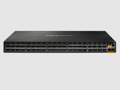 HPE Aruba Networking 9300S 32p QSFP28 100G 8p QSFP‑DD 400G Front‑to‑Back 6xFan 2xAC Bundle