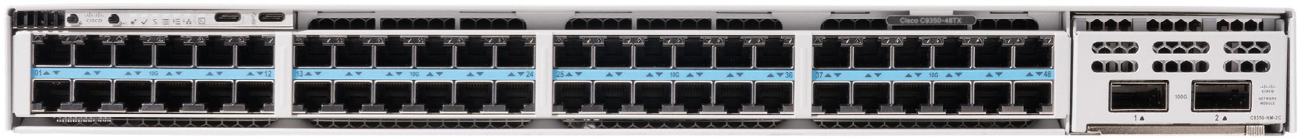 Cisco Series Smart Switch C9350-48TX 48-port 10G mGig copper model